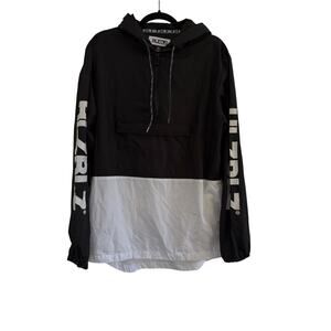 Hellz Bellz Badgyal Nylon Windbreaker Jacket Womens Medium Streetwear Black Y2K